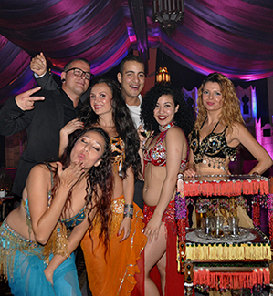 Feestmet het thema bollywood